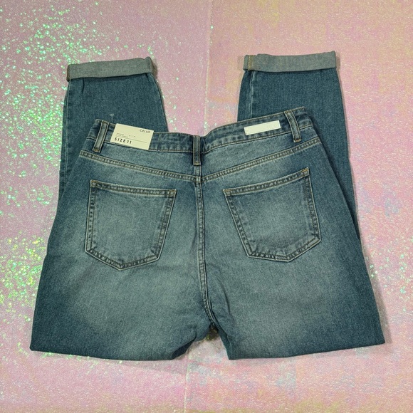 cello ripped cut out girlfriend jeans - Picture 5 of 10